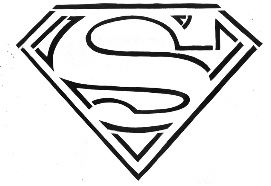 Superman Logo Template ClipArt Best