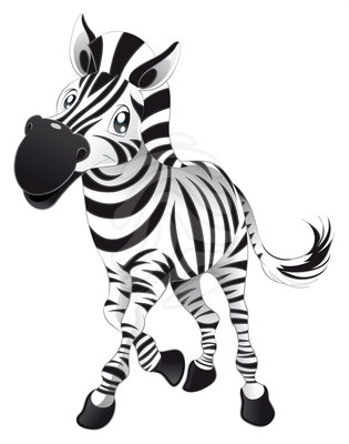 Baby Zebra. - clipart #