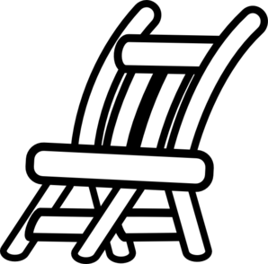 Chair Outline clip art - vector clip art online, royalty free ...