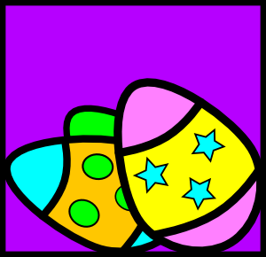Easter Eggs clip art Free Vector