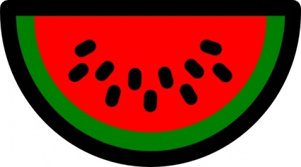 Watermelon Icon clip art vector, free vector graphics