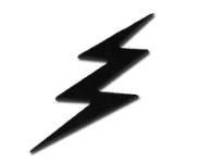 Lightning Bolt Symbol Black - Quoteko.