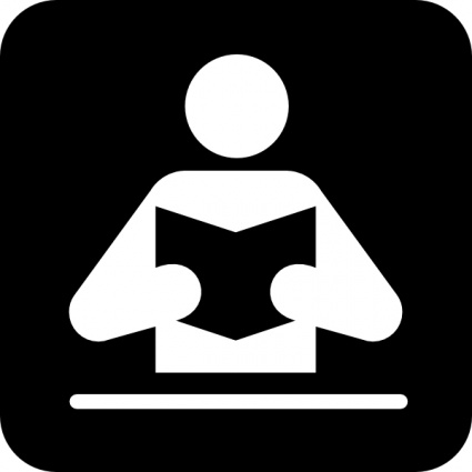 Person Reading Book clip art - Download free Sign & Symbol vectors
