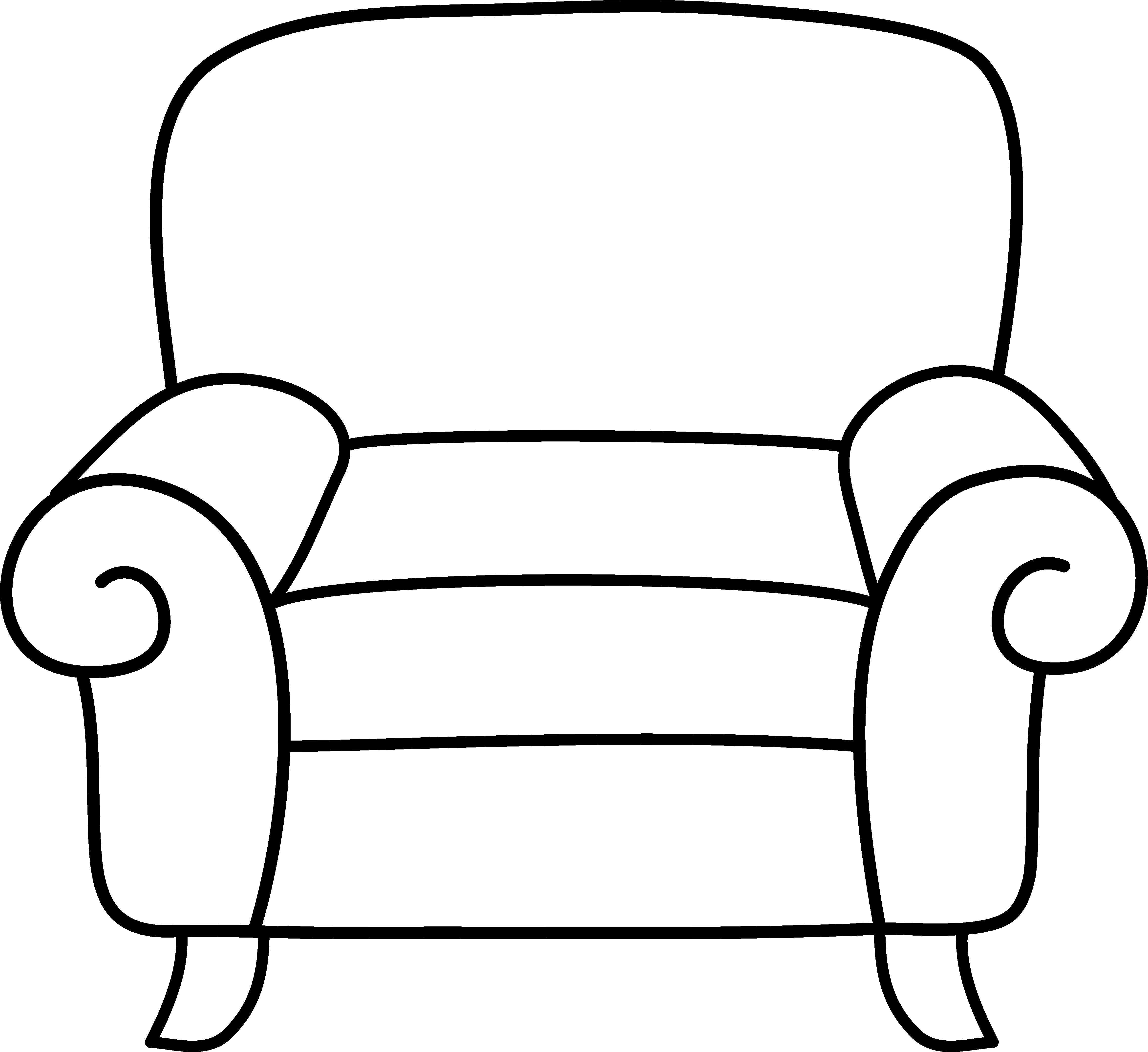 Clip Art Black And White Chair Clipart