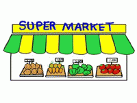 Supermarket Building Clipart