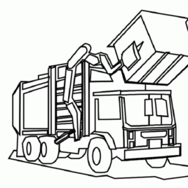 Coloring Page Garbage Truck Archives - Mente Beta Most Complete ...