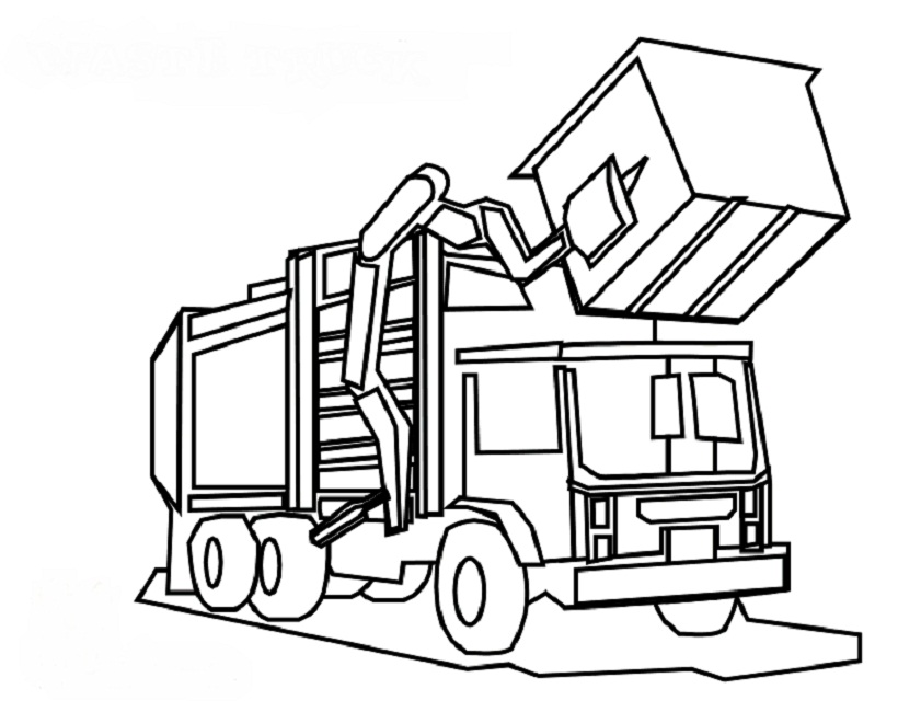 Garbage Truck Coloring Pages - ClipArt Best