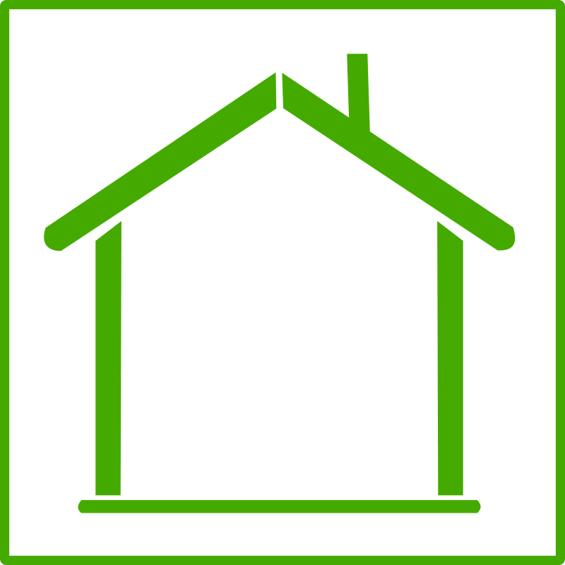 Free Clipart: Eco green house icon | Buildings