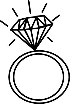 Engagement Ring Outline - ClipArt Best