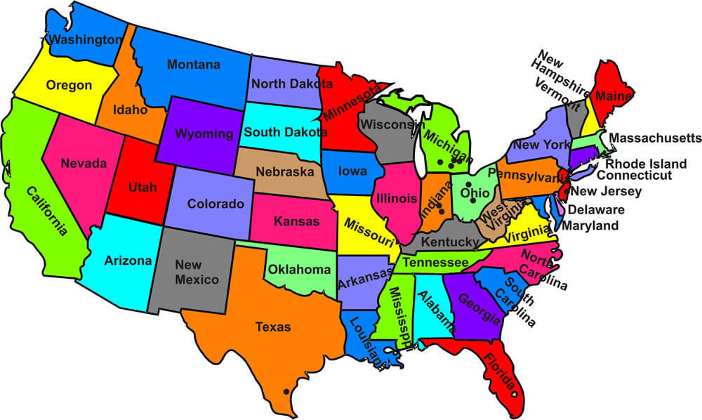 United States Population Density Map