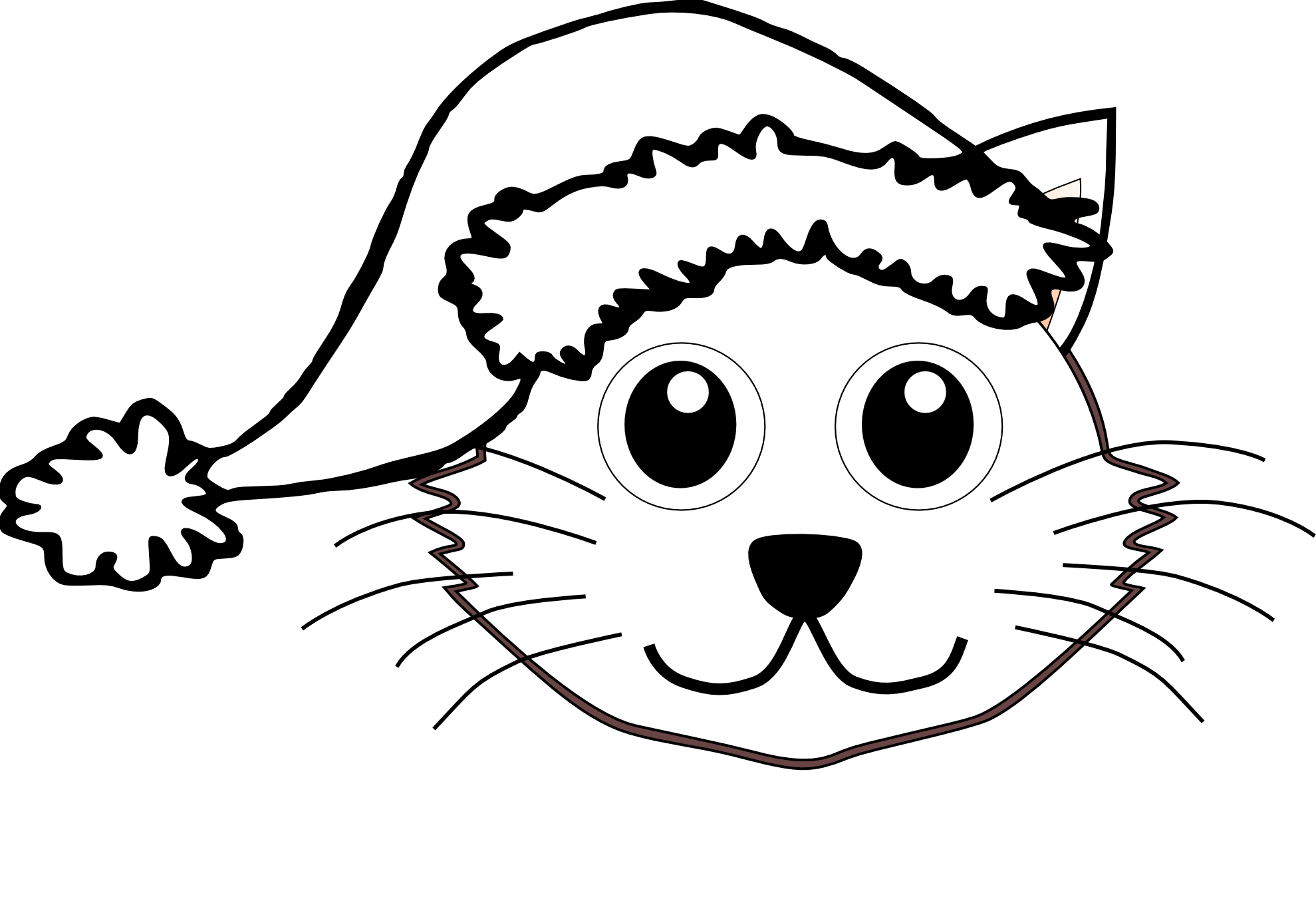 Black And White Cat Clipart