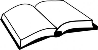 Picture of a open book clipart image #15427