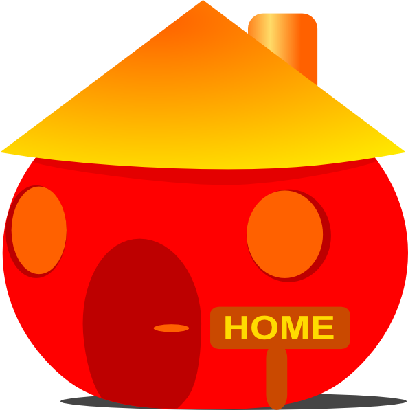 Home House clip art Free Vector