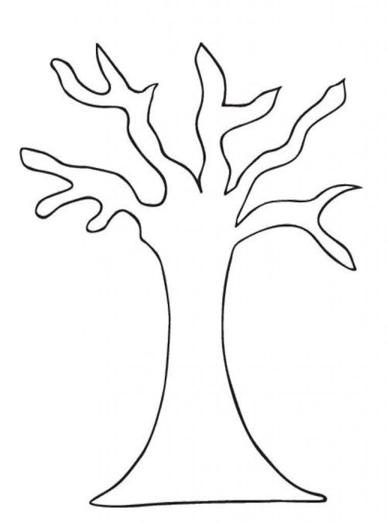 Bare Tree Colouring In - ClipArt Best