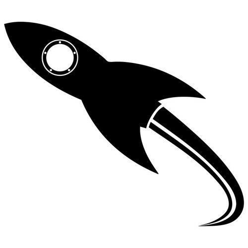 Black Rocket Ship - ClipArt Best