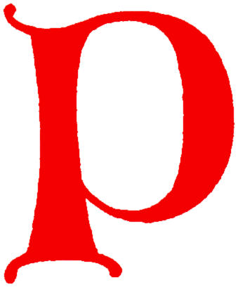 Red Letter P Clipart