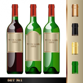Wine Bottle Vectors, Photos and PSD files | Free Download