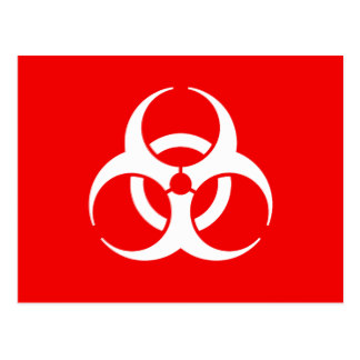 Biohazard Symbol Postcards | Zazzle