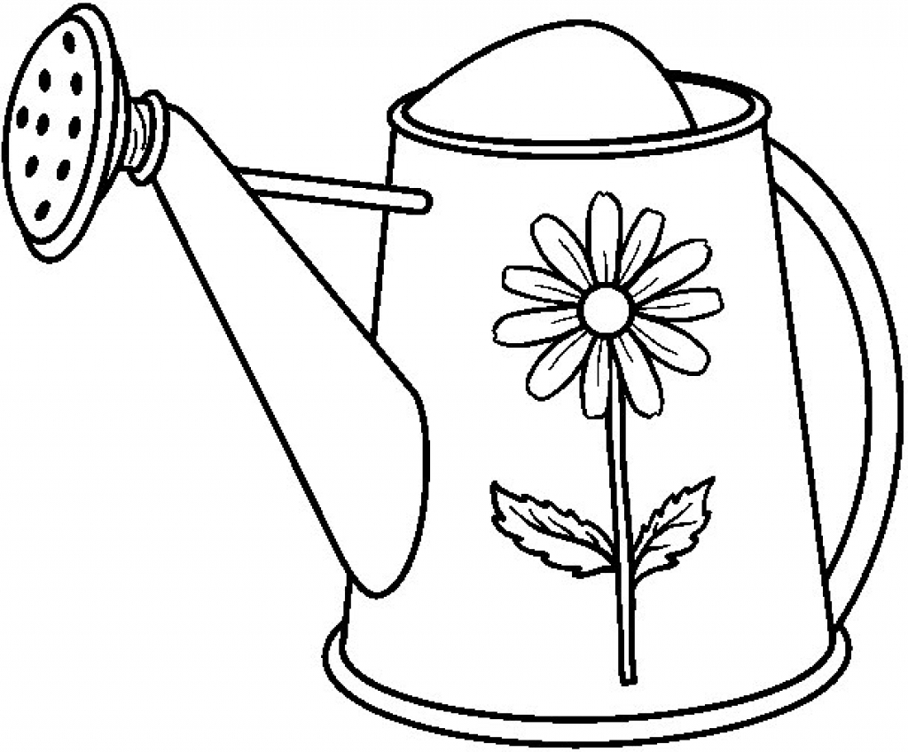Watering Can Coloring Page with regard to Invigorate to color an ...