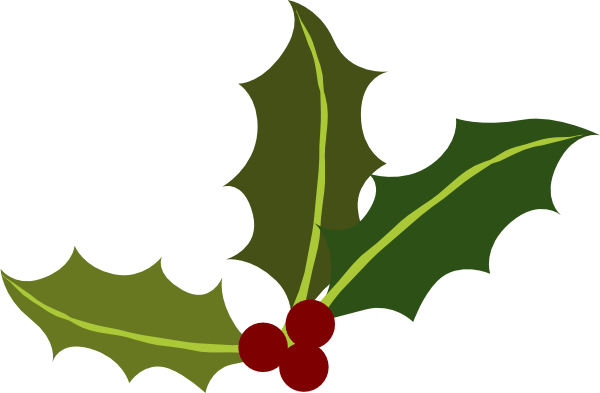 Holly leaf clip art