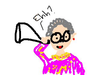 grandma deaf (drawing by Turtlebutter)