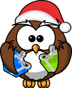 Owl Santa clip art - vector clip art online, royalty free & public ...