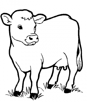 coloring page for cow - Free Printable - for kids - Kido Coloring ...