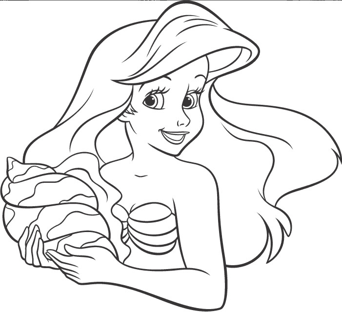 Free Coloring Pages - Disney's The Little Mermaid