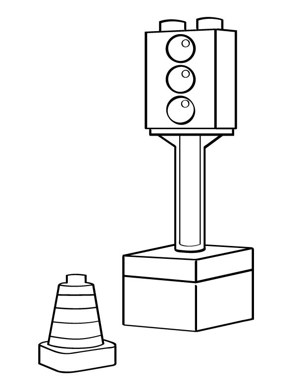 Traffic Light Printables | Coloring Pages