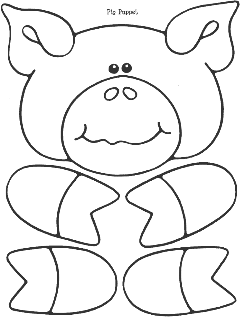 Three Little Pigs Puppet Templates | Jos Gandos Coloring Pages For ...