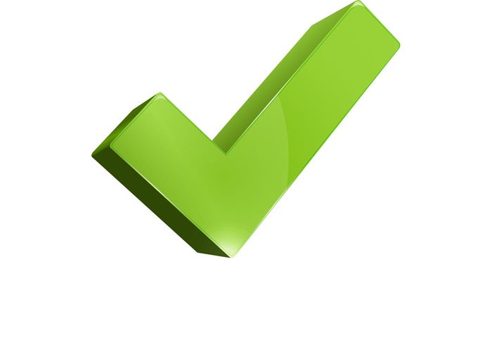 3D Checkmark Vector