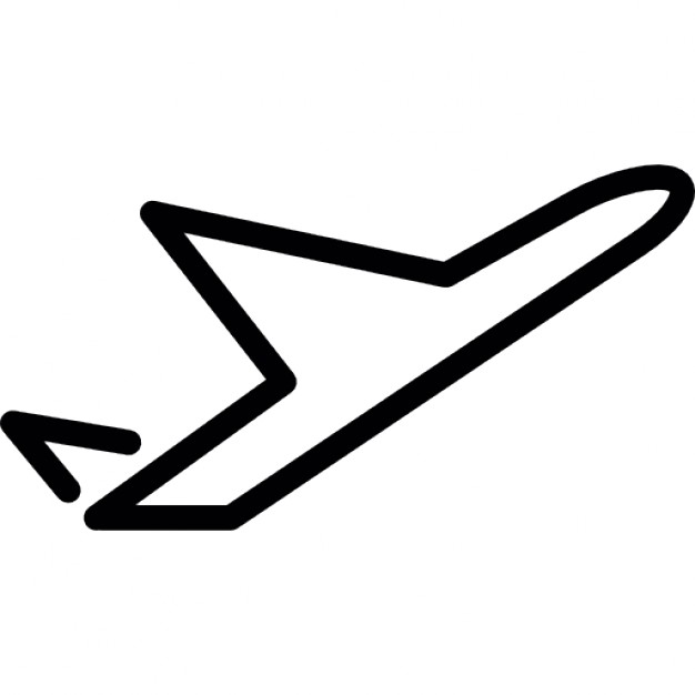 Plane outline Icons | Free Download