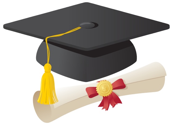 Graduation Cap And Gown Clipart - Tumundografico