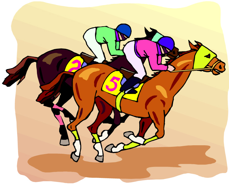 Horse Racing Clipart