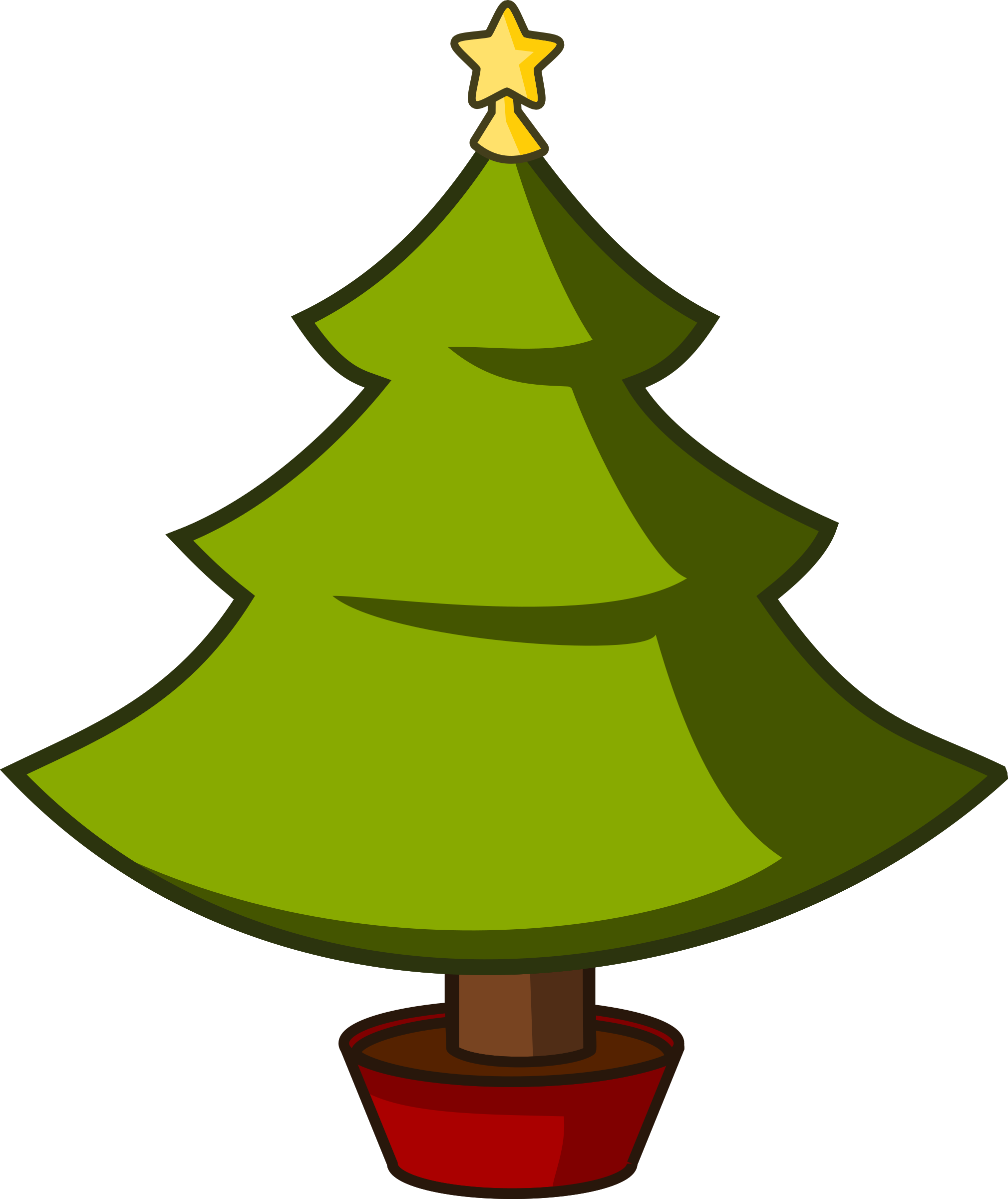 Cartoon Christmas Tree - ClipArt Best