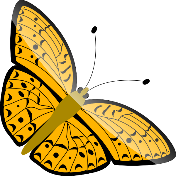Simple Butterfly Clip Art - vector clip art online ...