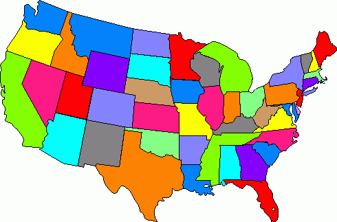 Usa Map Clipart