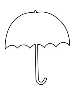 Umbrellas, Colouring pages and Ps