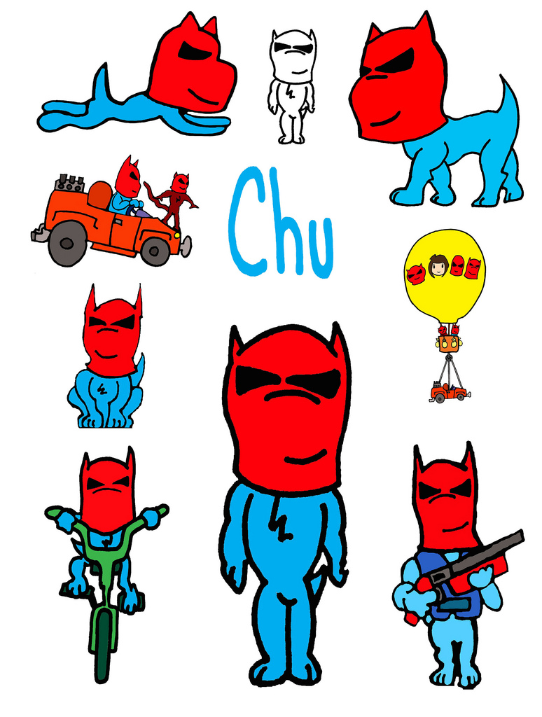 CHU Supa Pee Wee Kids Cartoon Comic Book Superhero Dog Ani… | Flickr