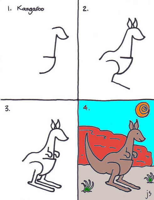 How to Draw a Kangaroo for kids | Art for Kids ...