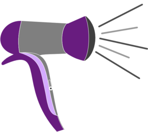 Purple Rage Blow Dryer 3 clip art - vector clip art online ...