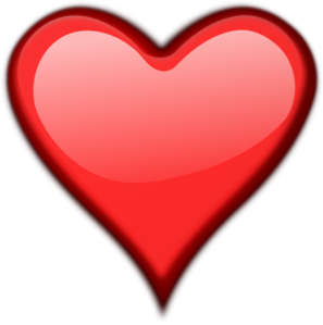 Shiny Outline Heart clip art - vector clip art online, royalty ...