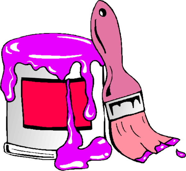 Paint Can And Brush Clipart