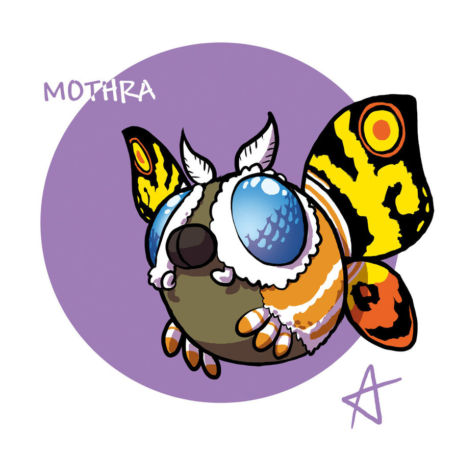 Chibi Mothra by Andrea-Verga on DeviantArt