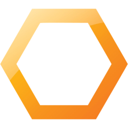 Web 2 orange hexagon outline icon - Free web 2 orange shape icons ...