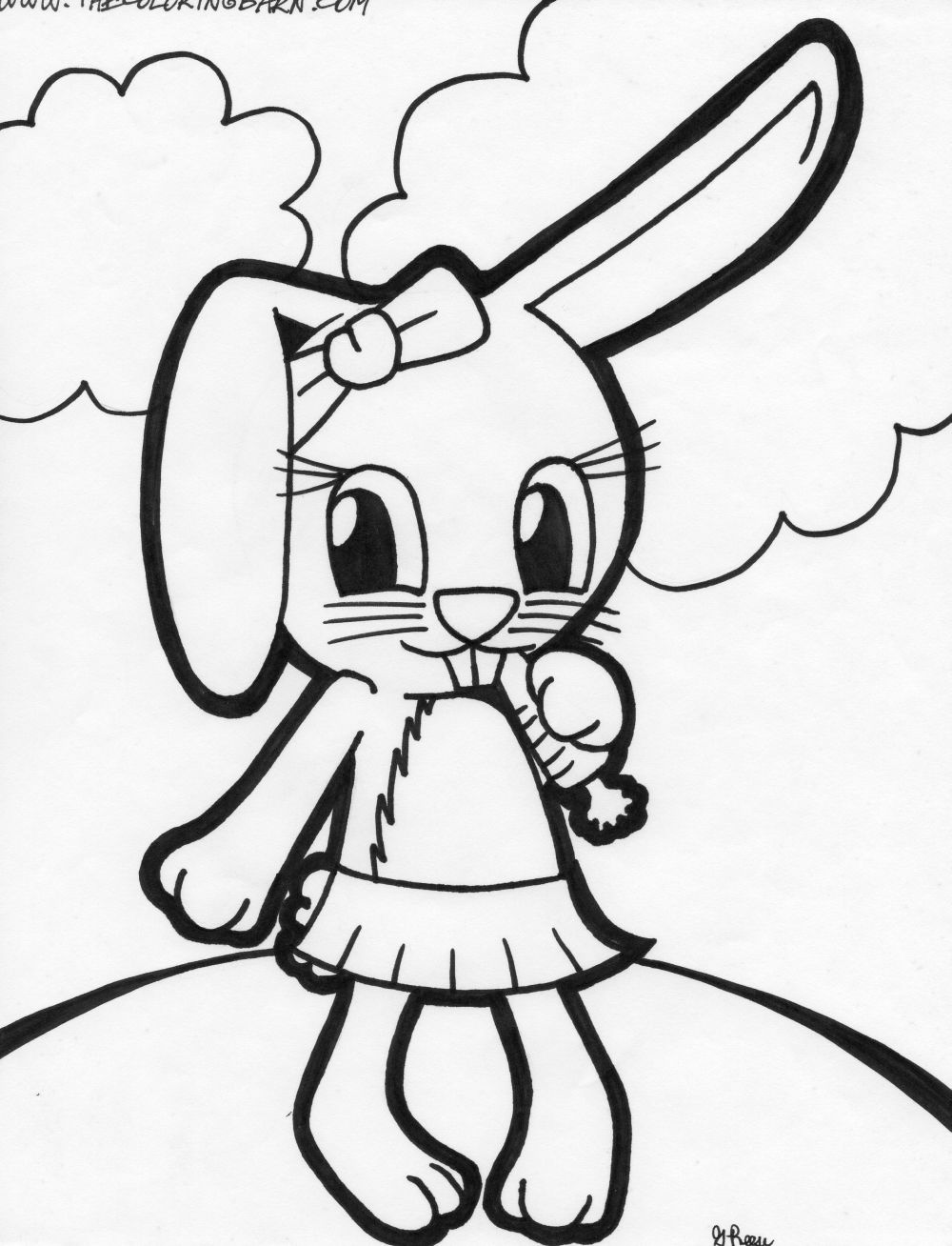 Latest Coloring Pages Bugs Bunny At Bunny Coloring Pages with HD ...
