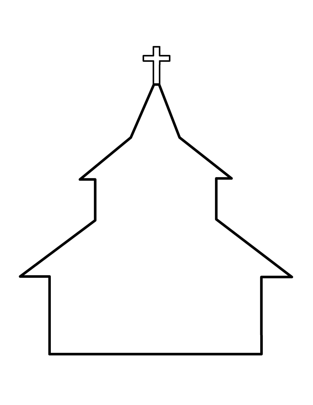 Stick people church clipart