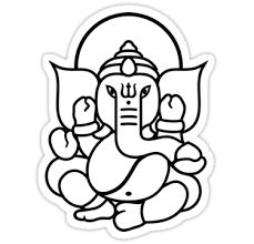 Black white, Ganesh and Sketches