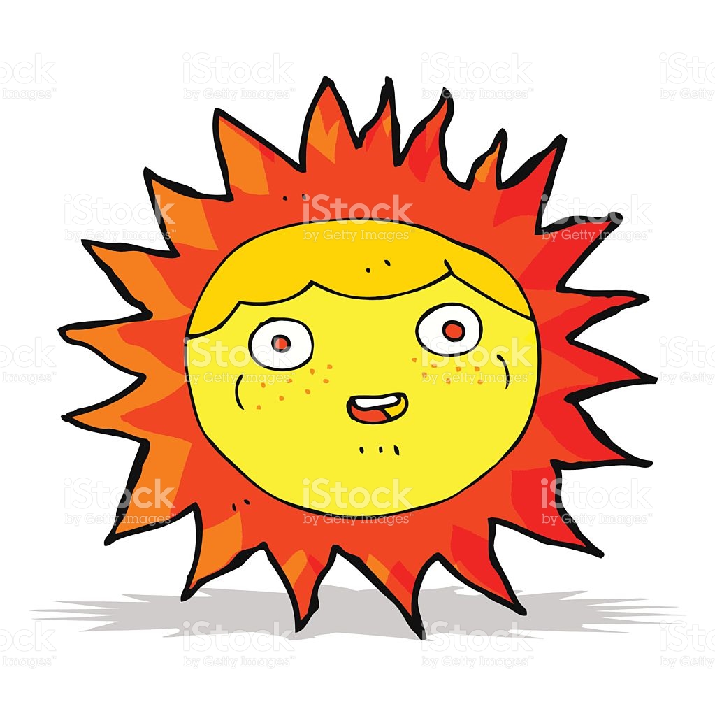 Sun Cartoon Character stock vector art 500460561 | iStock