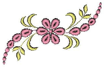 Border of Flowers - Embroidery Designs